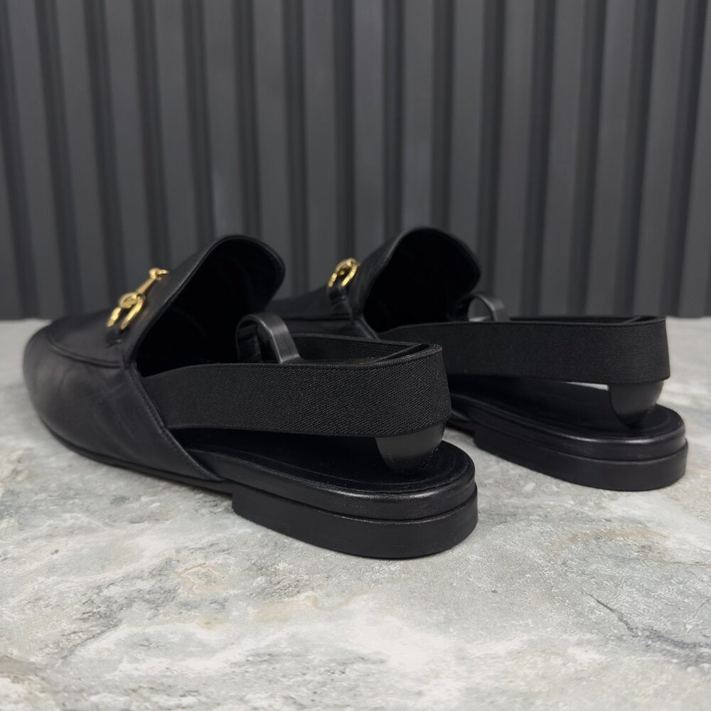 GUCCI Horsebit Jordaan Mule Black Leather - Picture 7 of 16